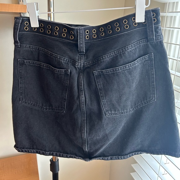MADEWELL RIDGID DENIM A LINE SKIRT - Picture 5 of 6